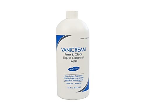 Vanicream נוזל ניקוי | ניחוח, גלוטן ואת סולפט בחינם | עבור עור רגיש | 32 Fl Oz, אריזה עשויים להשתנות